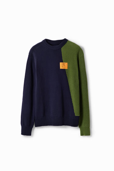 Dwukolorowy sweter łączony | Desigual