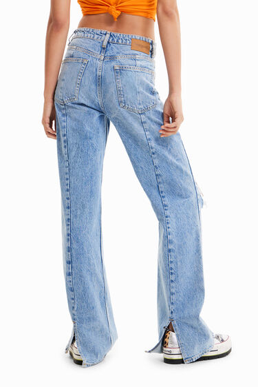 Jean wide leg strass | Desigual