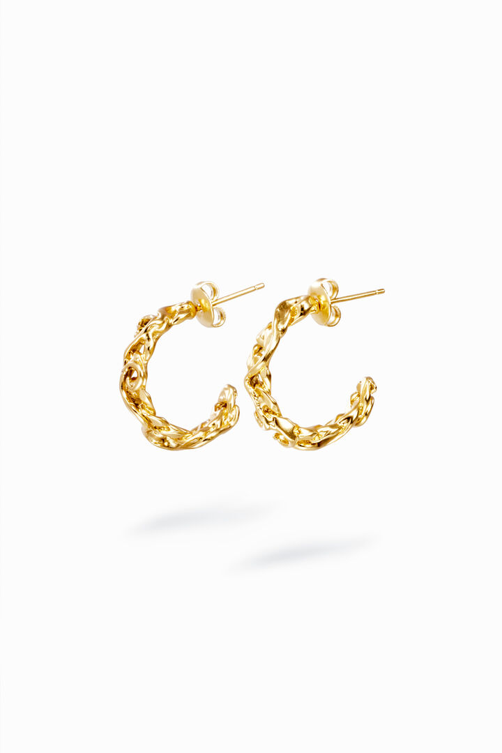 Zalio gold-plated hoop earrings