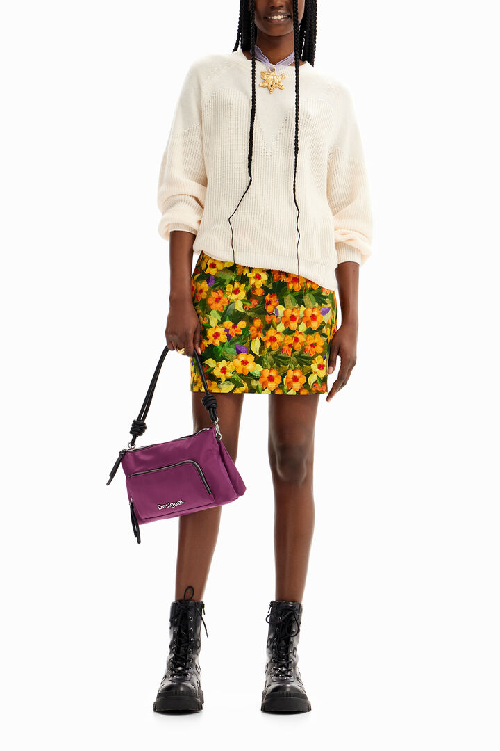 Minigonna sottile fiori | Desigual