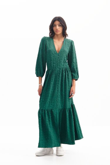 Vestit llarg textura | Desigual