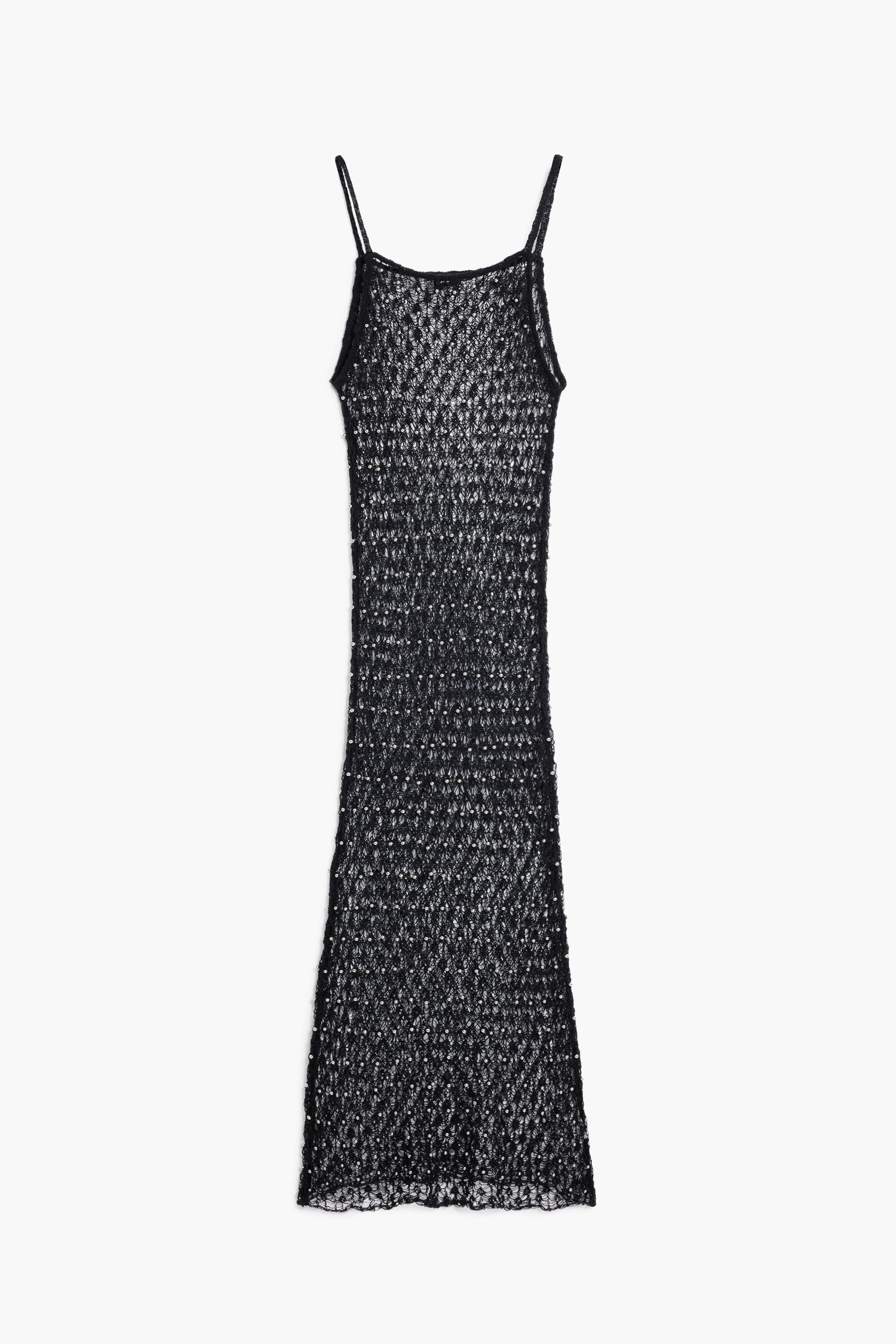 Desigual, Vestido midi red liso, Negro