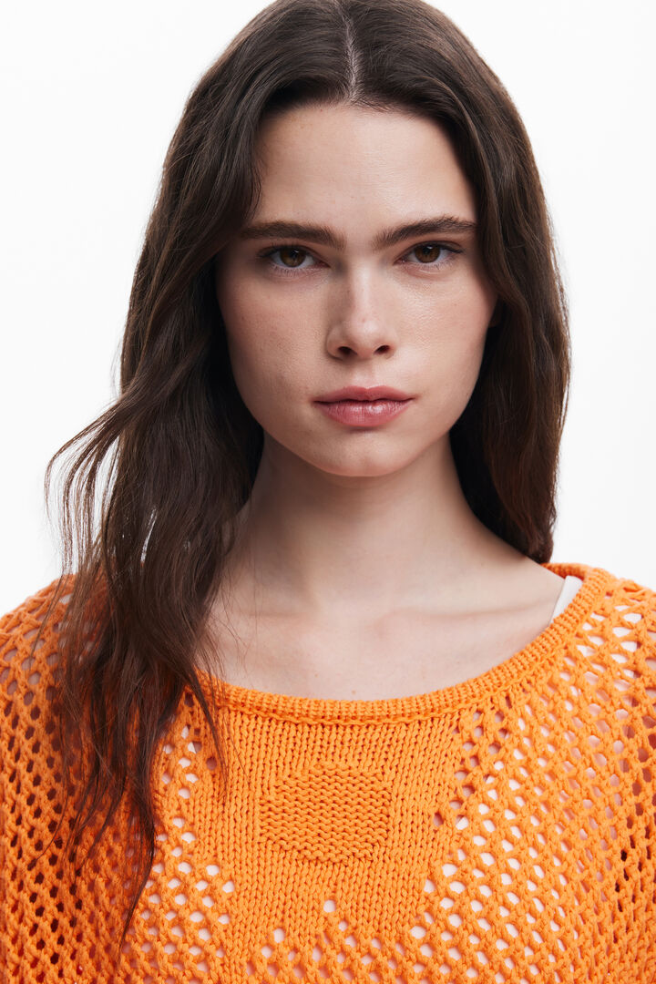 Fluid openwork sweater | Desigual