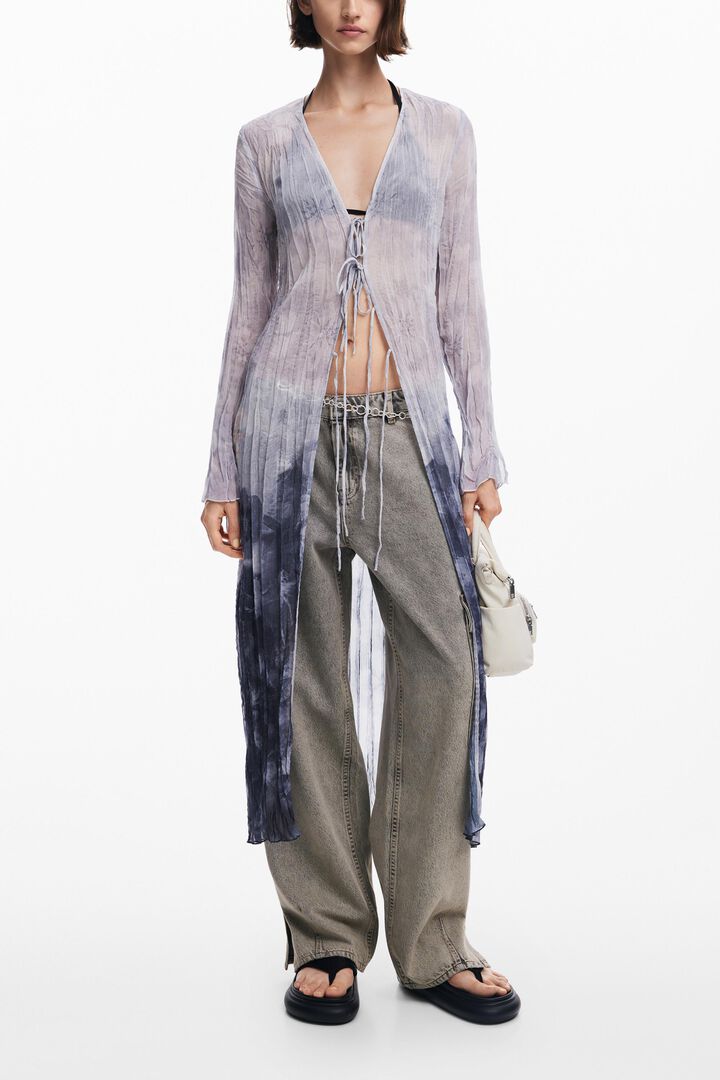 V-neck blouse with ruffles | Desigual