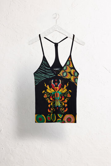 Strappy V-neck T-shirt | Desigual
