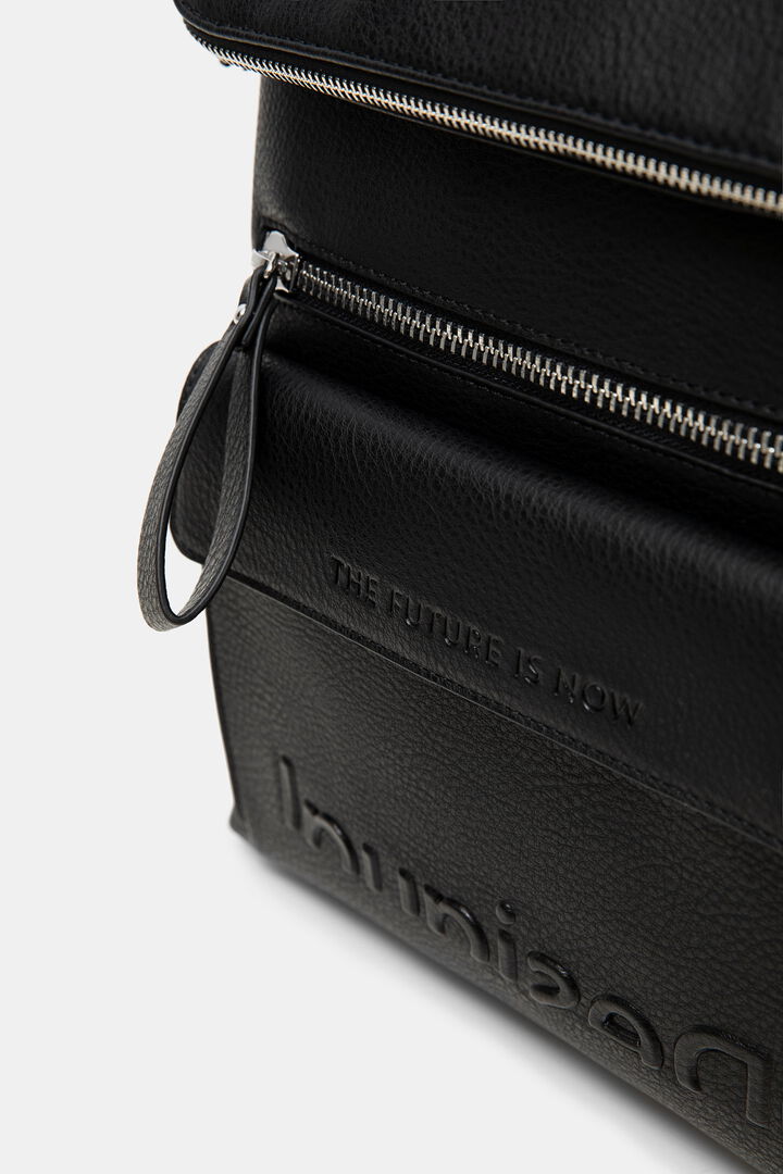 Square backpack leather effect | Desigual