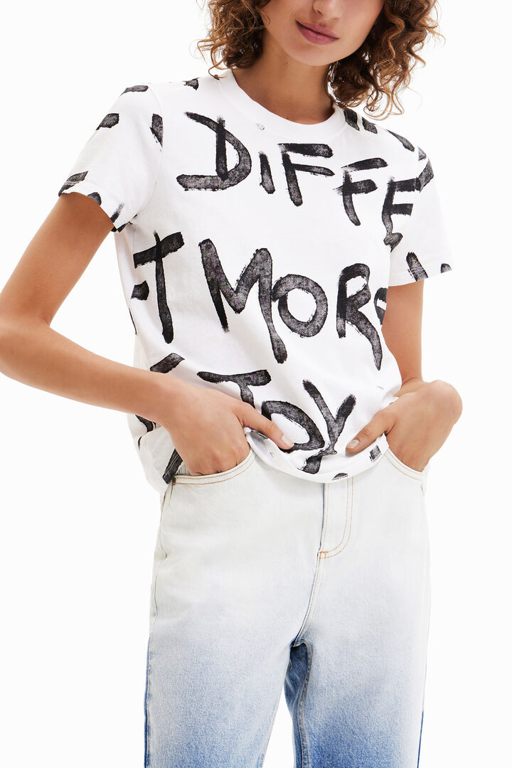 T-shirt texte "Manifesto" | Desigual