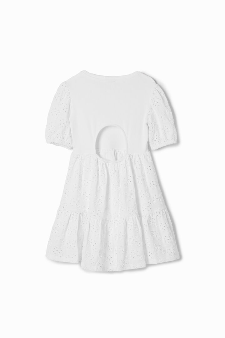 Combination Swiss embroidery dress | Desigual