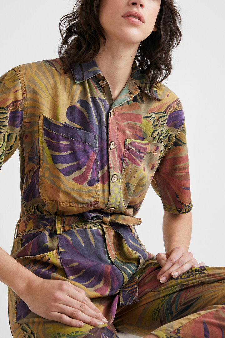 Camoflower Tencel &trade; jumpsuit | Desigual