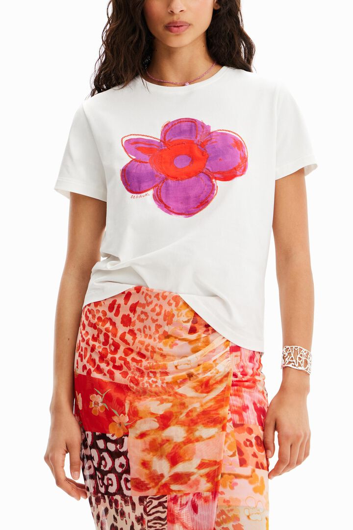 Camiseta ilustración flor | Desigual