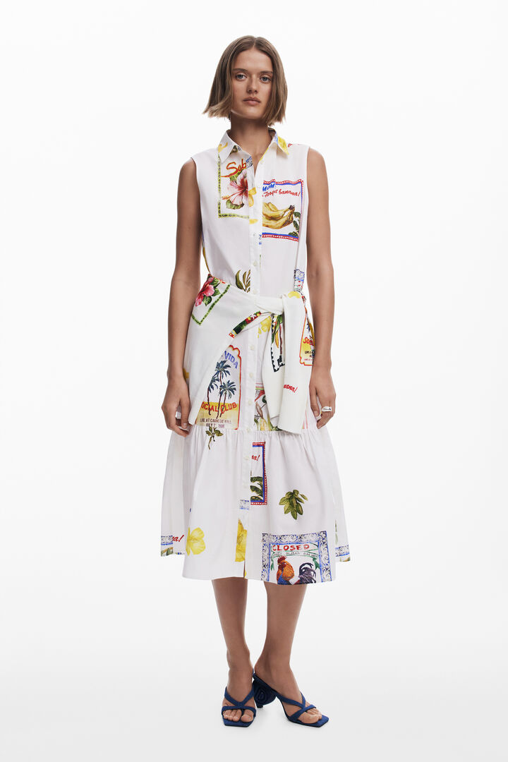 Shirt dress postcards