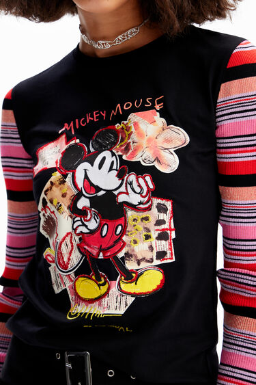 ミッキーマウス パッチワーク Tシャツ | Desigual