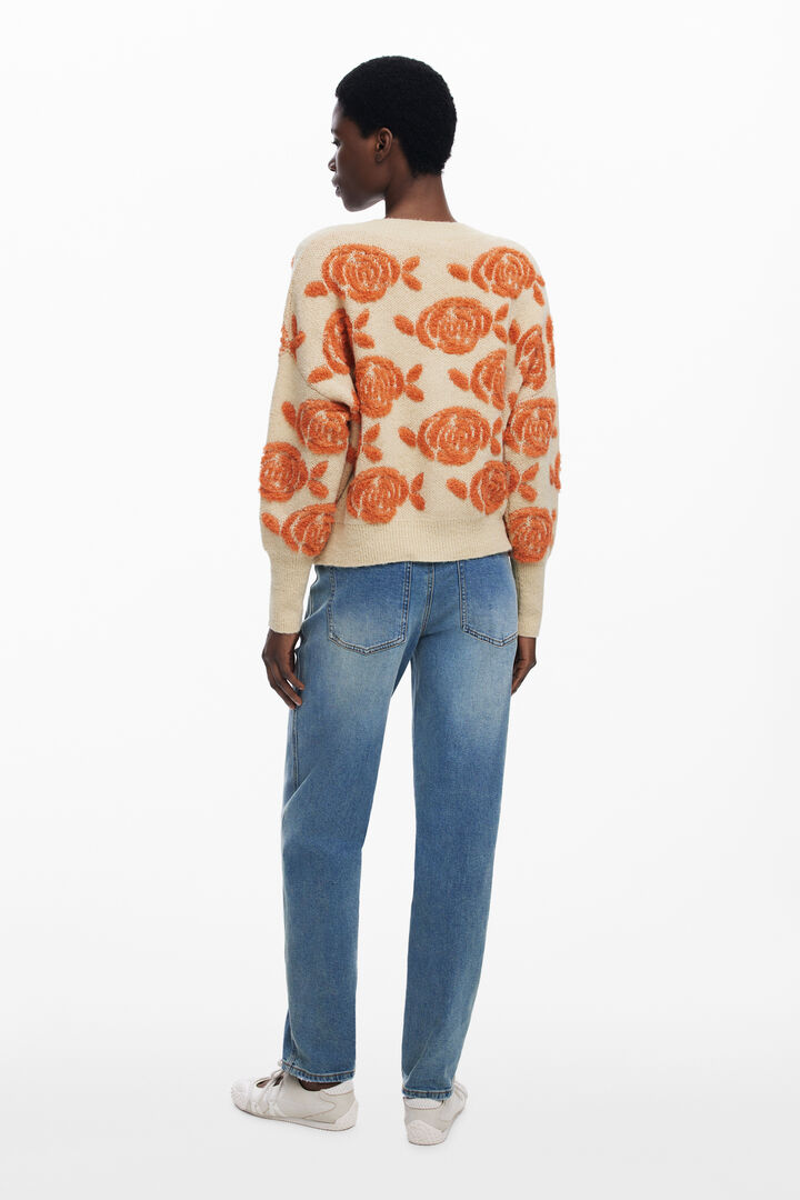 Pink button sweater | Desigual