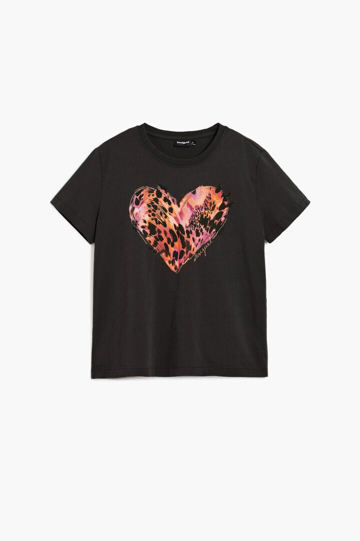Camiseta coraz&oacute;n tigre