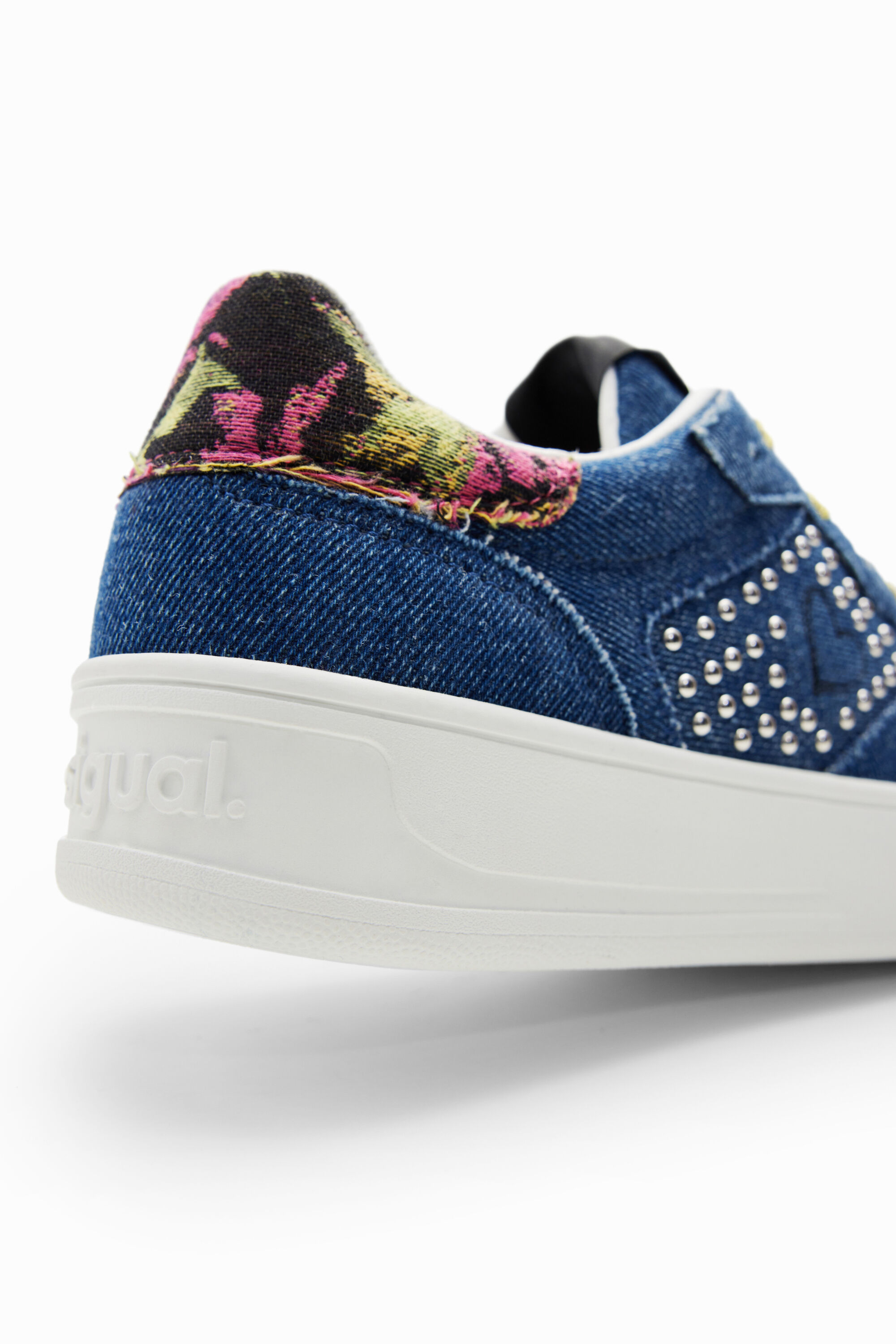 Sneakers plataforma denim coraz n de mujer Desigual