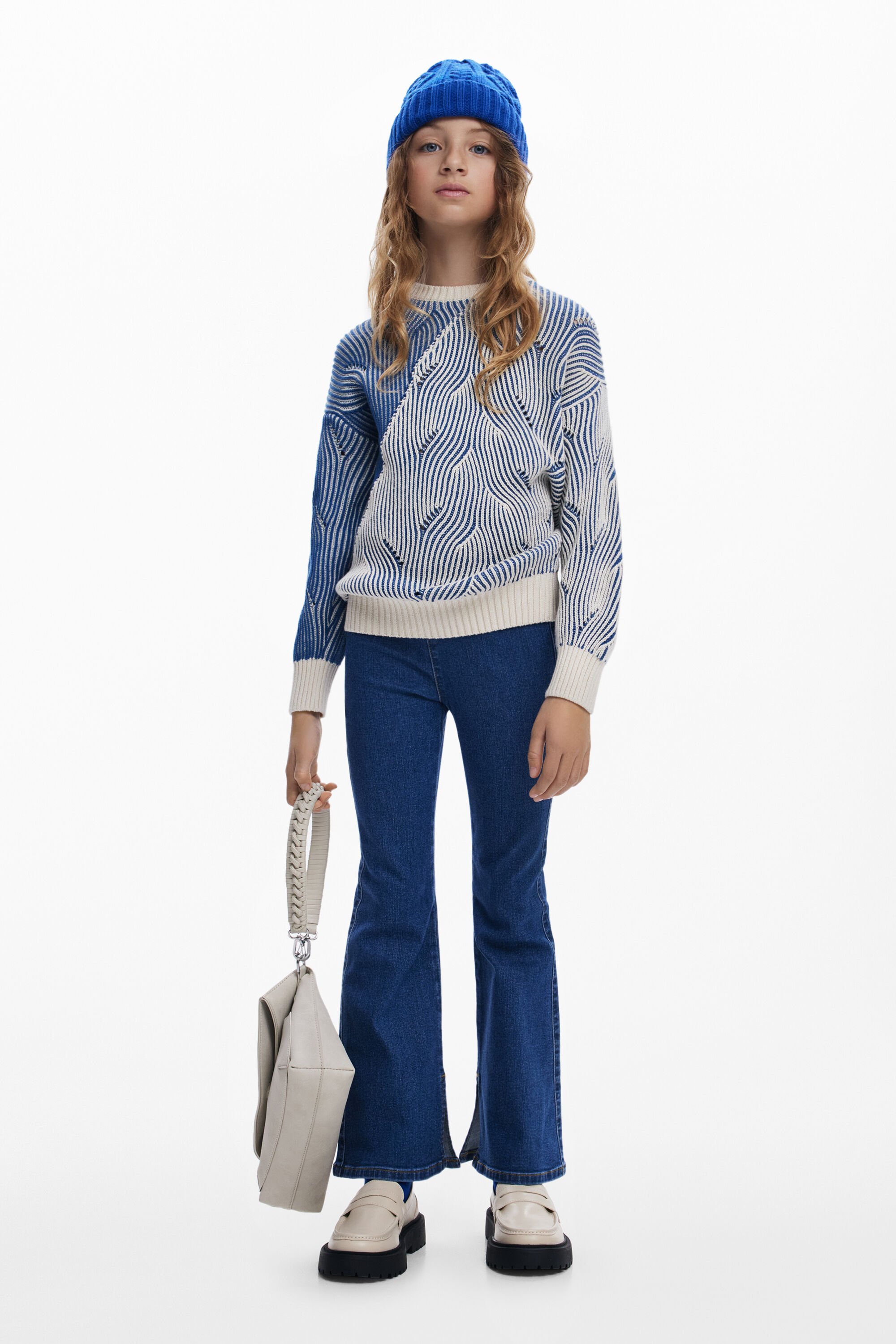 Jersey textura rayas - BLUE - 11/12