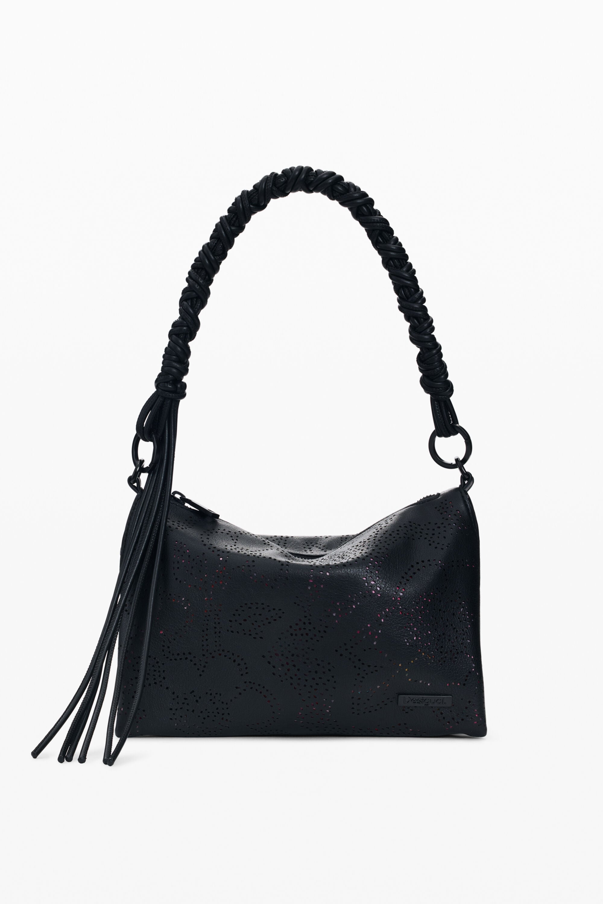 Bolso mediano flores - BLACK - U