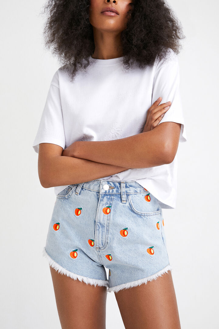Denim fruit shorts | Desigual
