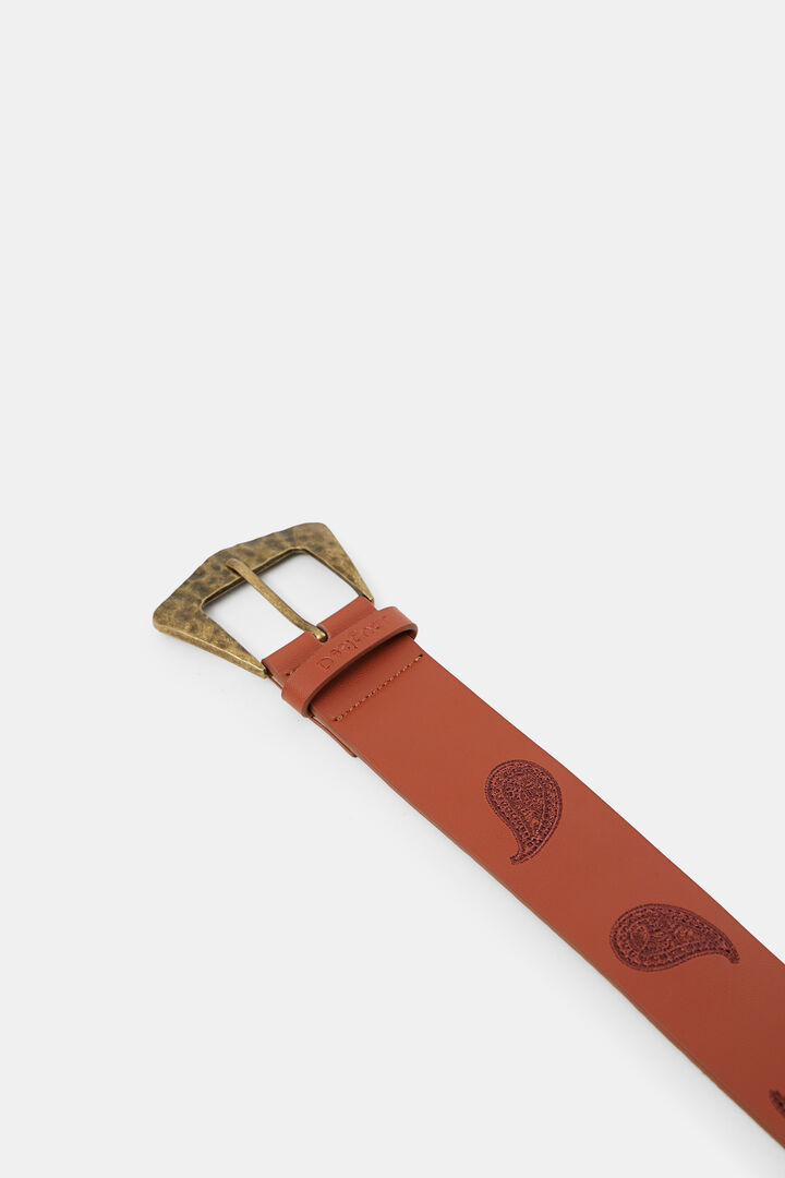Leather belt paisley | Desigual