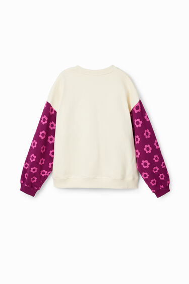Floral plaid sweatshirt | Desigual