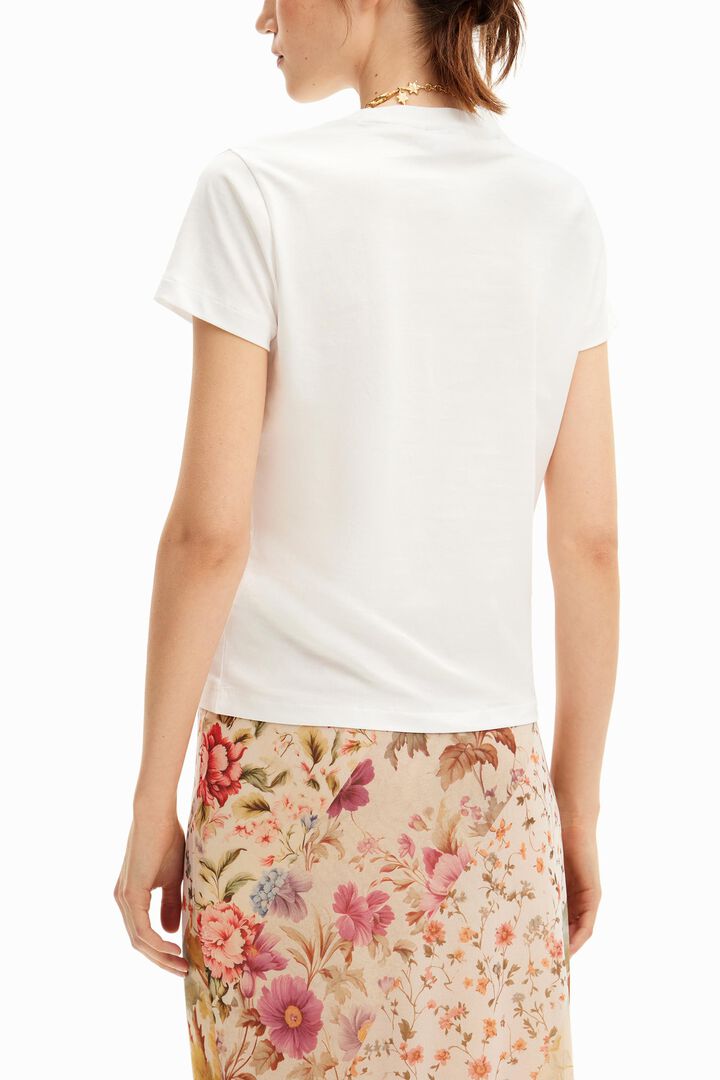 Flower illustration T-shirt
