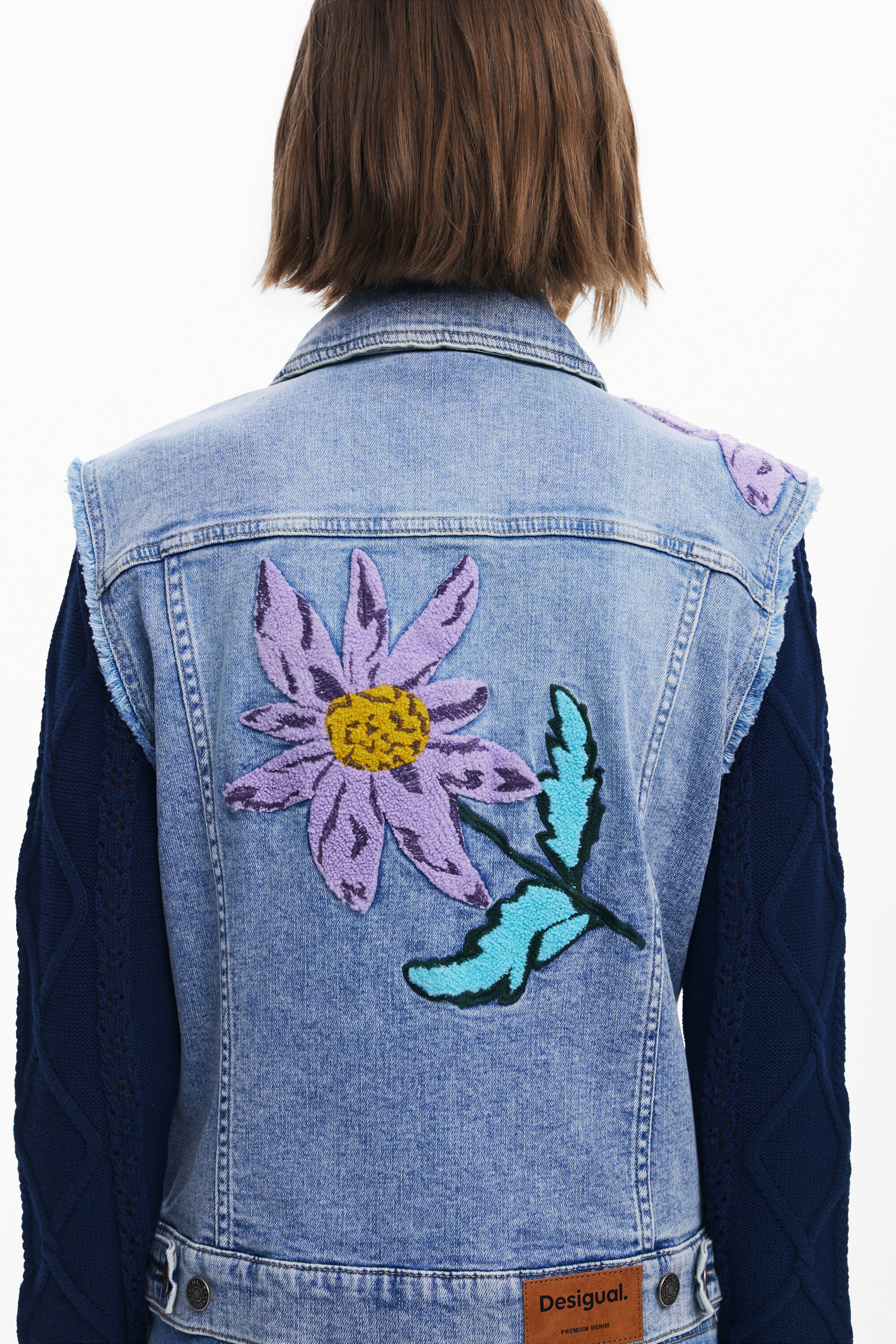 Combined floral Trucker jacket Women's I Desigual.com