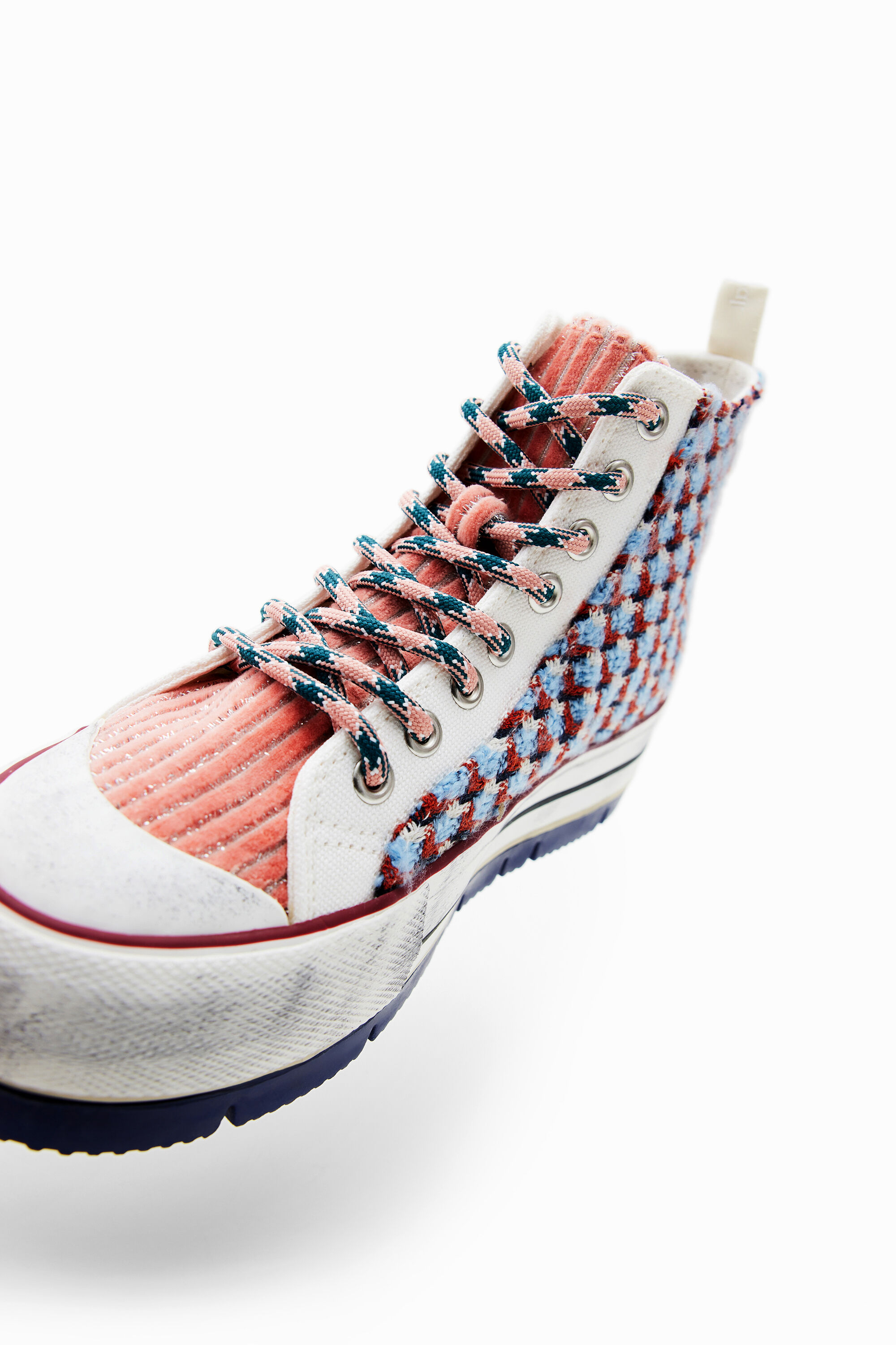 Floral platform high top sneakers Desigual