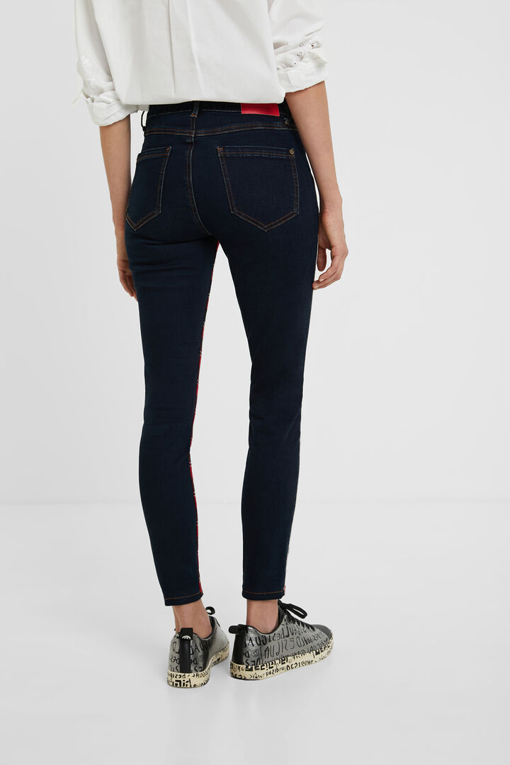 Skinny tartan jeans | Desigual
