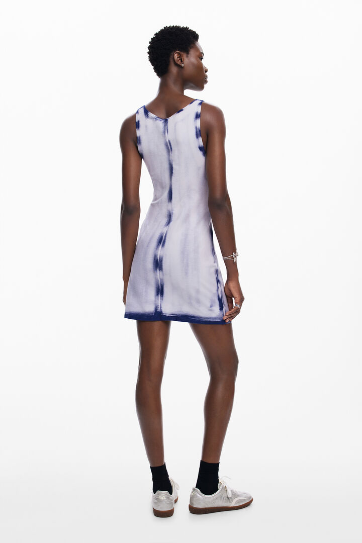 Washed-effect short dress | Desigual