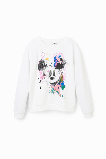 Sweat-shirt Mickey Mouse éclaboussure