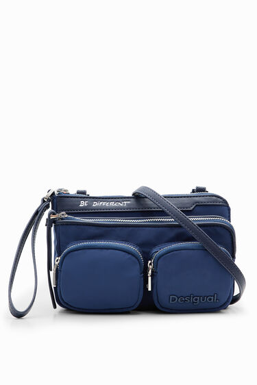 Bolso mini nylon bolsillos | Desigual