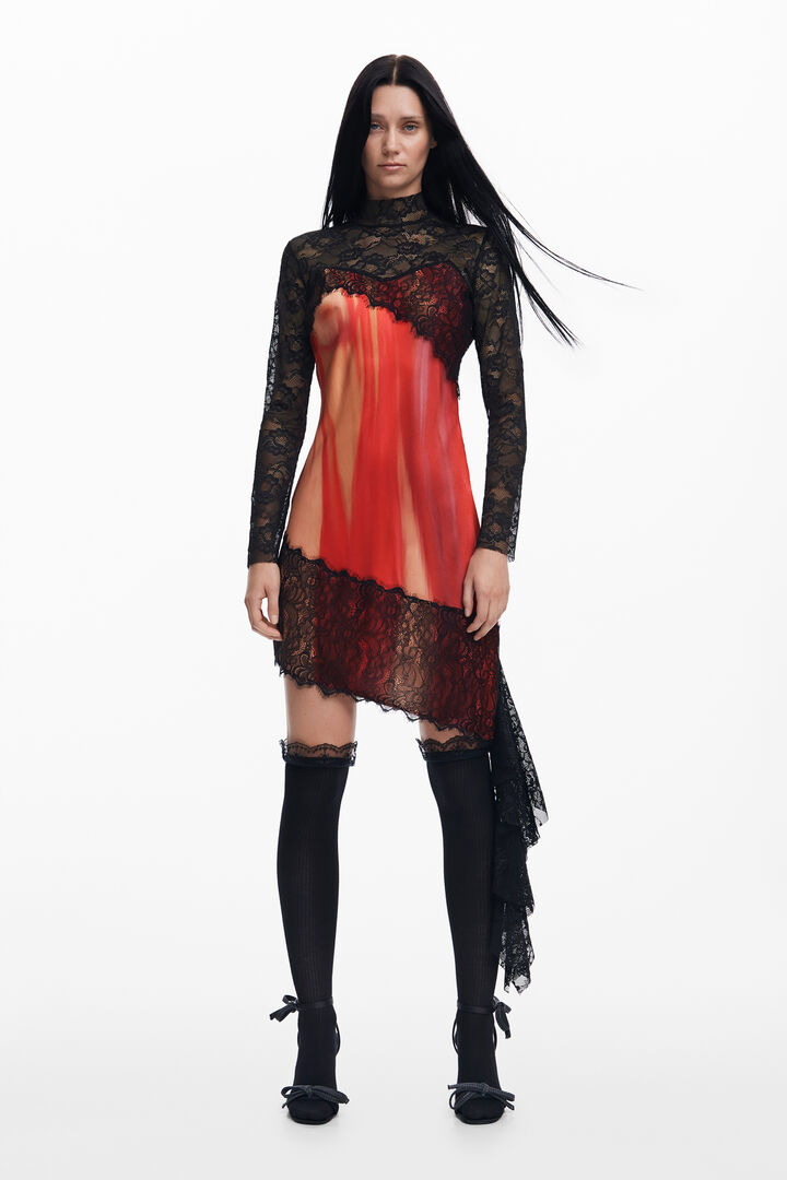 Vestido combinado María Escoté