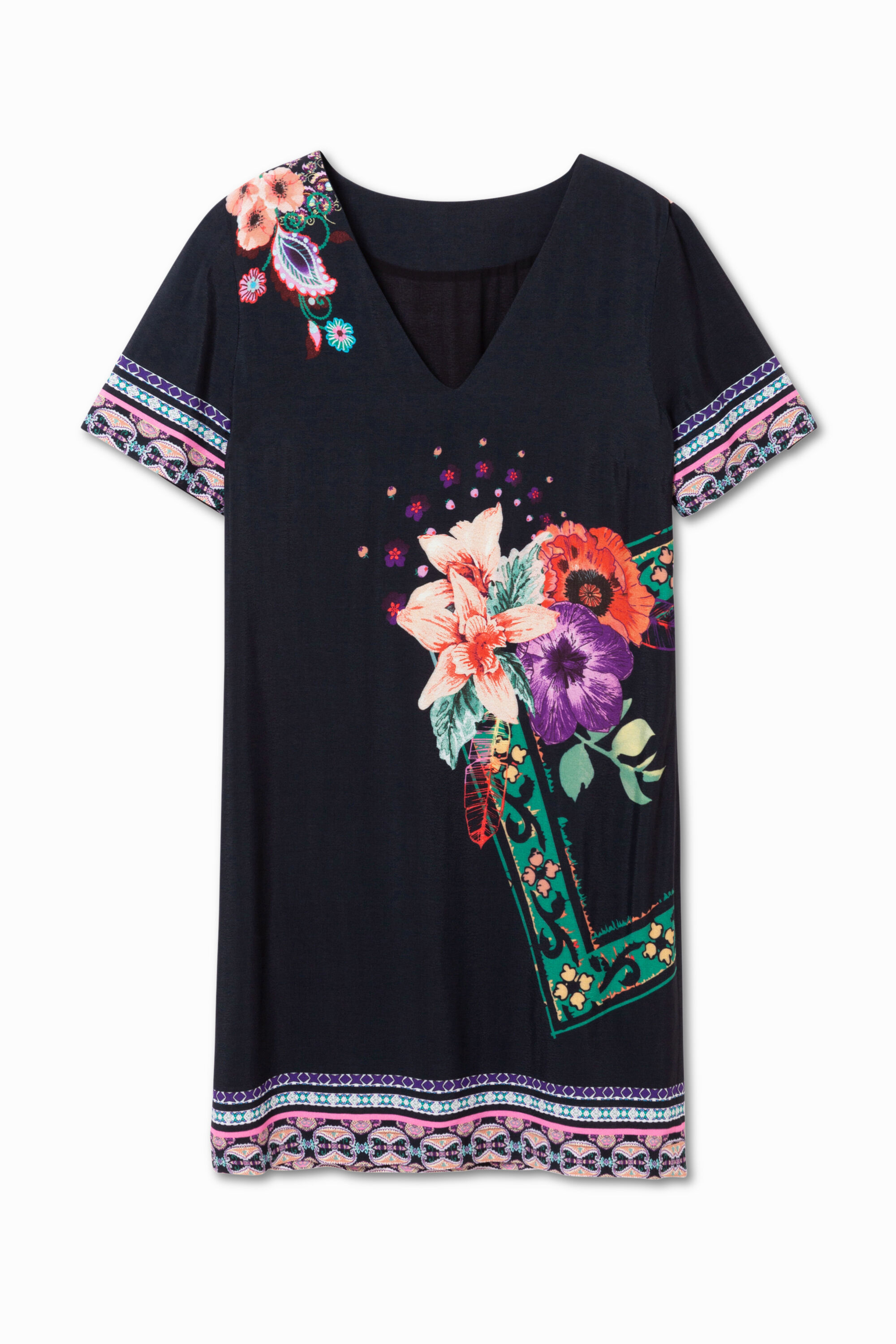 desigual Nordic-geïnspireerde jurk Barta - BLACK