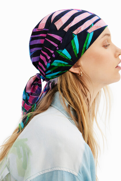 Tropical square scarf