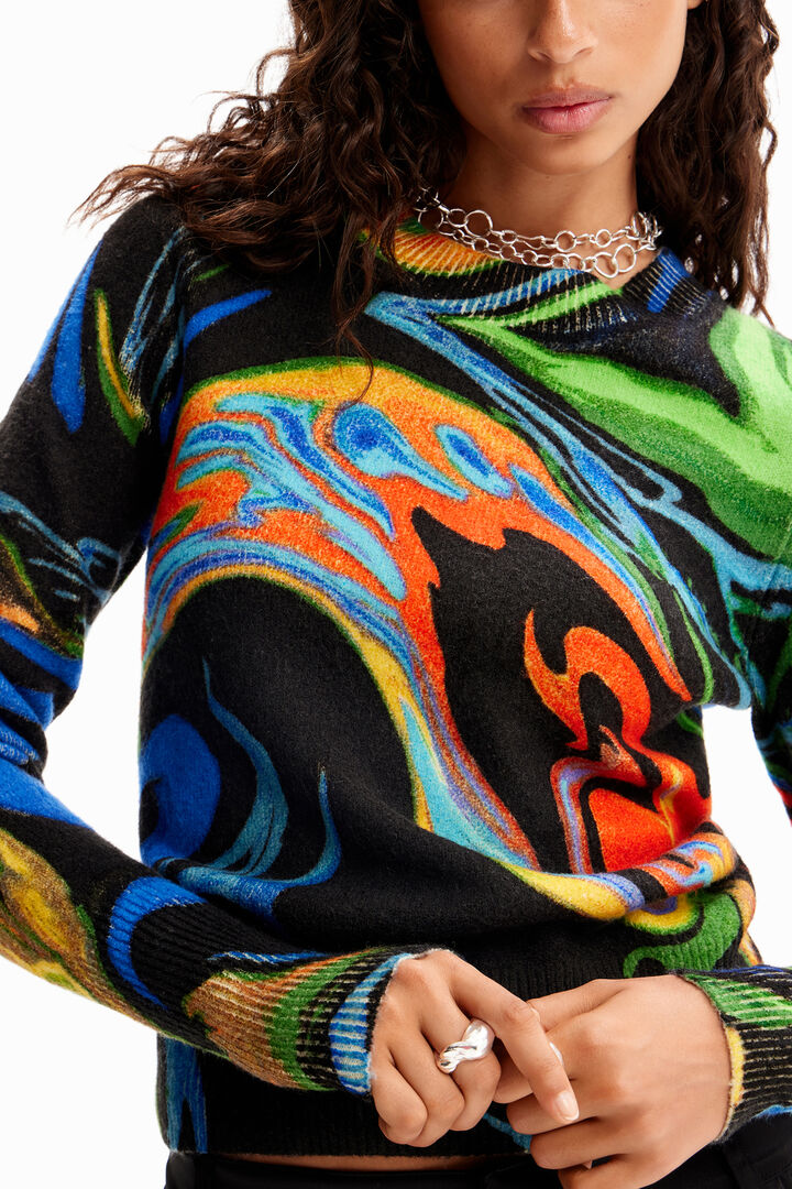 Marmorni pulover | Desigual