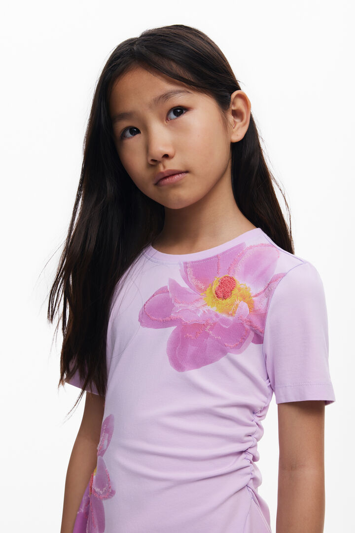 Asymmetric short dress | Desigual