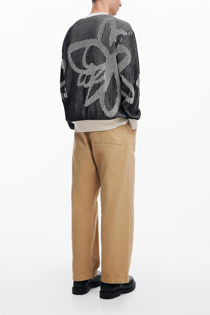 Floral Jacquard Sweater