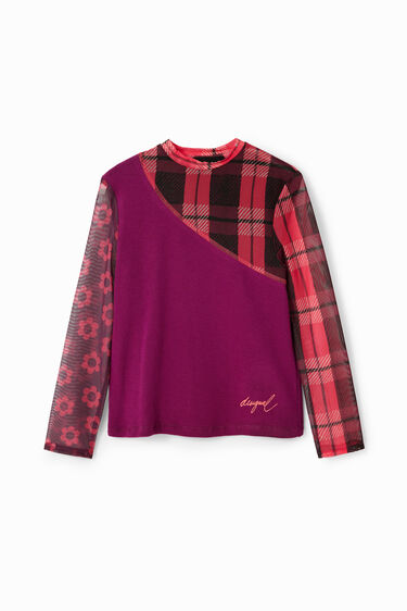 Camiseta patch canalé tul | Desigual