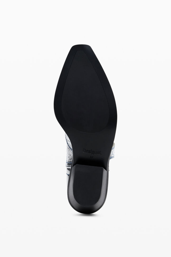 Metallic cowboy boot | Desigual