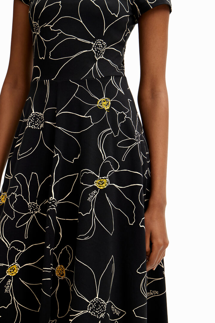 Arty floral dress | Desigual