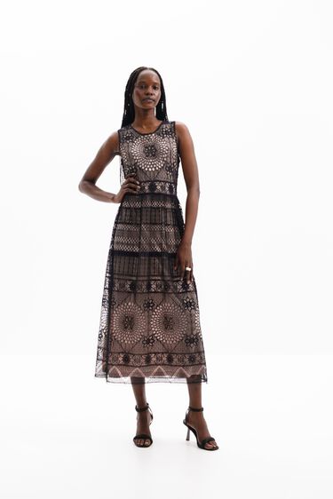 M. Christian Lacroix lace midi dress | Desigual