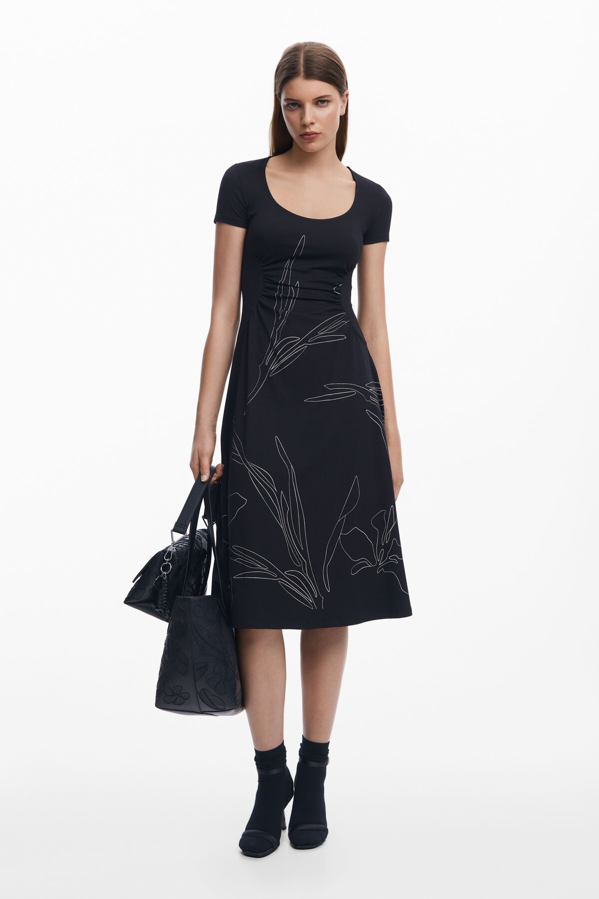 花柄ミディワンピース 女性用 I Desigual.com