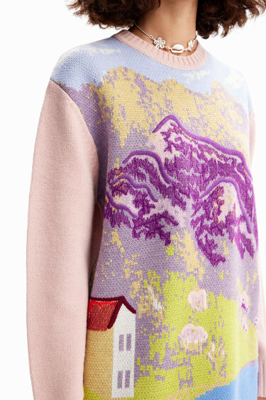 M. Christian Lacroix landscape pullover | Desigual