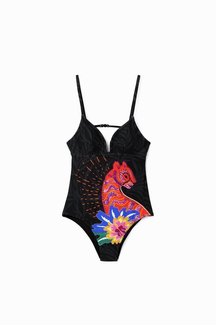 Strappy cat swimsuit | Desigual