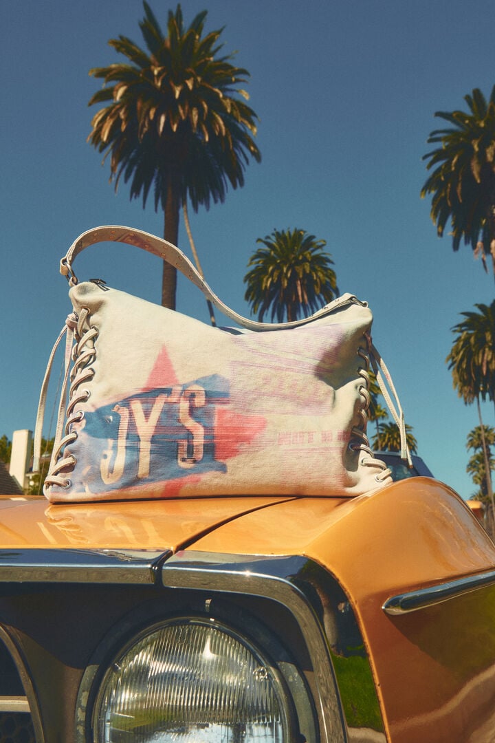 Střední tištěná taška přes rameno