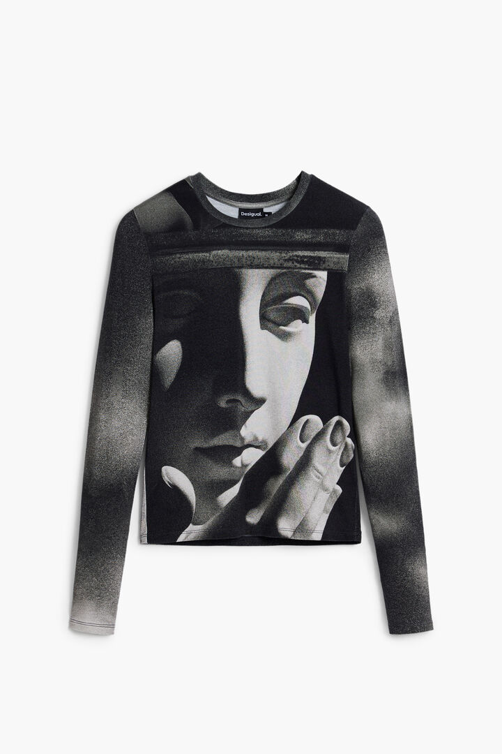 Camiseta de manga longa escultura | Desigual