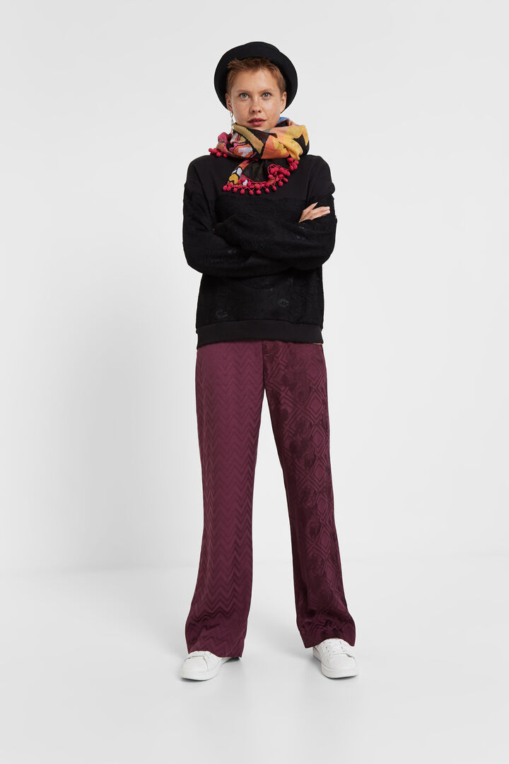 Foulard fleuri pompons | Desigual