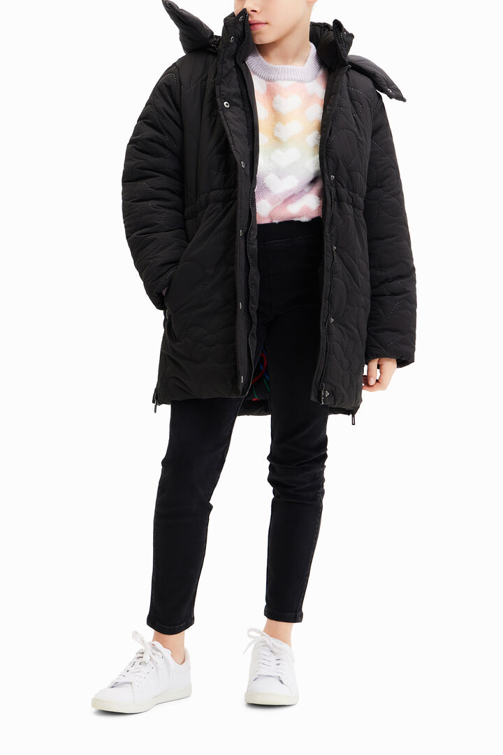 Padded heart coat | Desigual