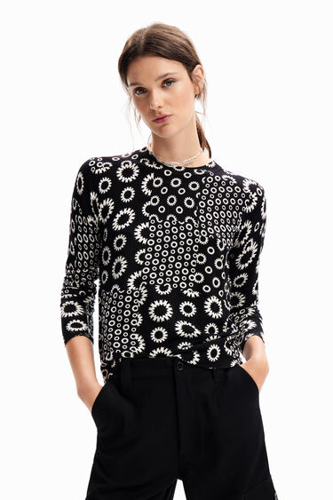 Jersey fino patch geométrico | Desigual