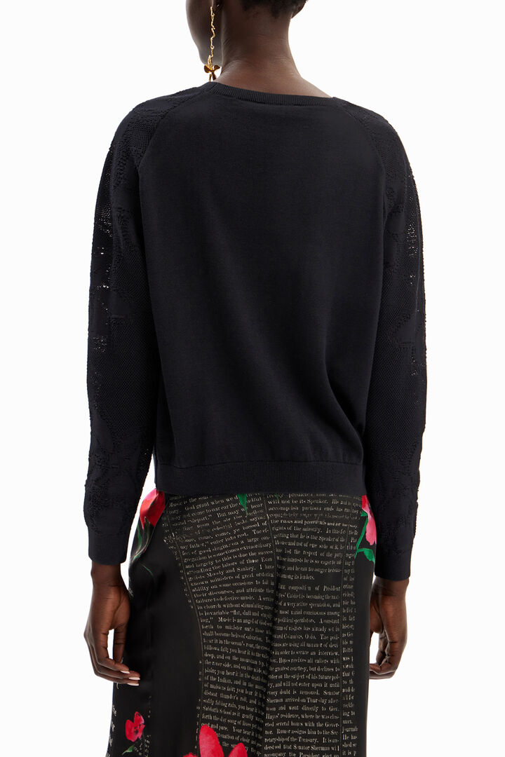 Textured floral pullover | Desigual